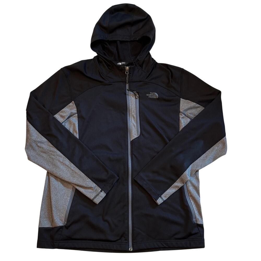 The North Face Cinder Hoodie Mens Size XL Black Fleece Lined Full Zip Outdoor